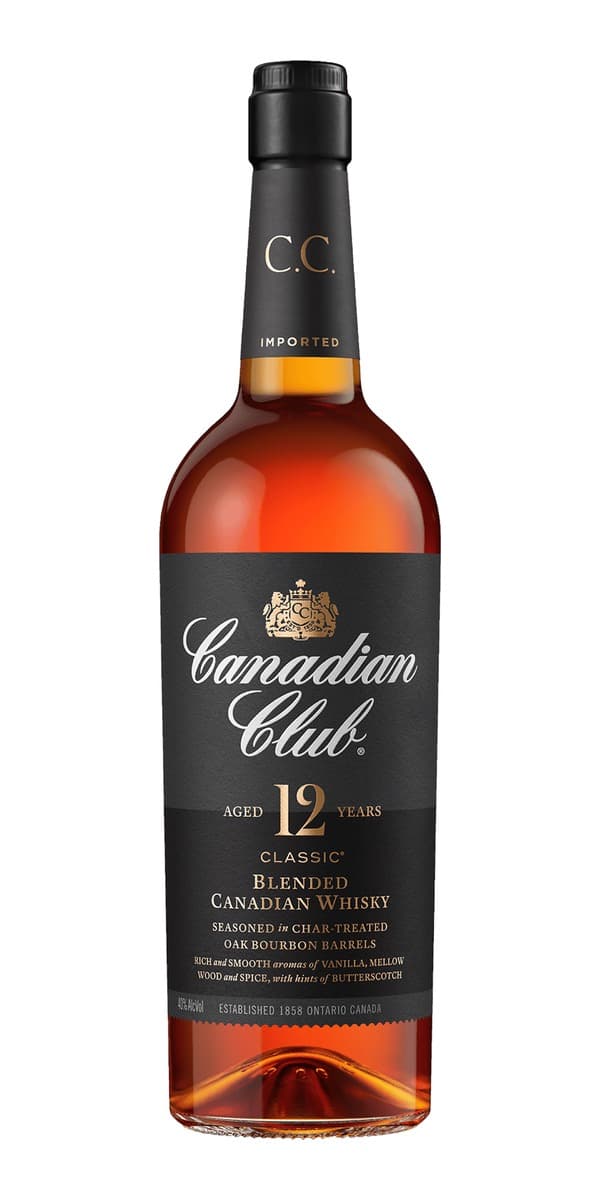 Garrafa de Canadian Club Classic 12 anos