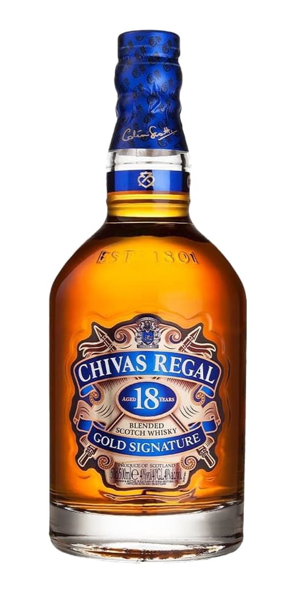 Garrafa de Chivas Regal 18 anos Gold Signature