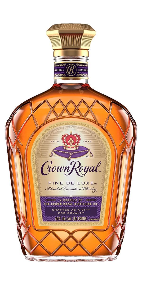Garrafa de Crown Royal Fine De Luxe