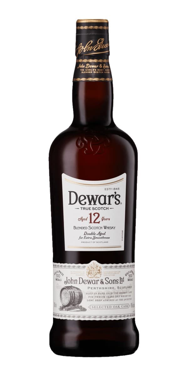 Garrafa de Dewar's 12 anos