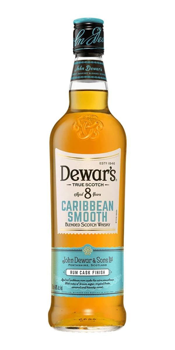 Garrafa de Dewar's Caribbean Smooth 8 anos