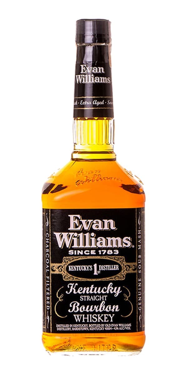 Garrafa de Evan Williams Black Label
