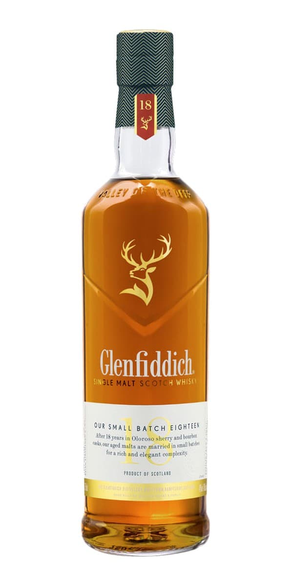 Garrafa de Glenfiddich 18 anos