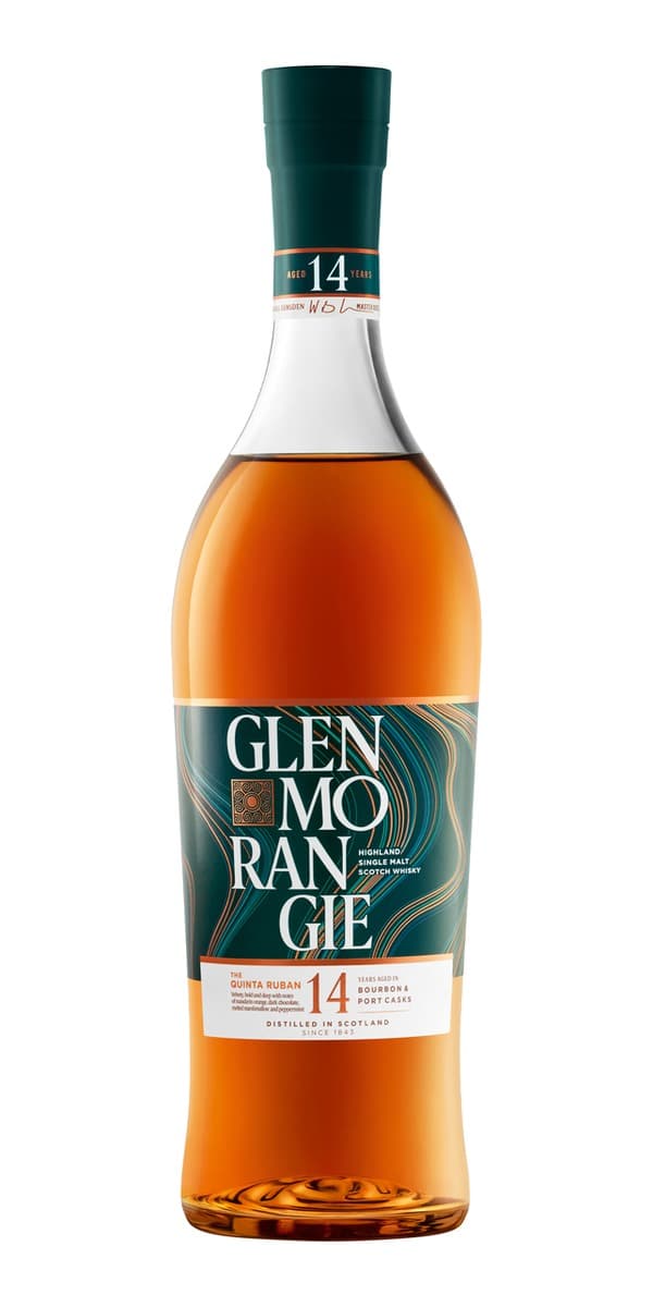 Garrafa de Glenmorangie The Quinta Ruban 14 anos