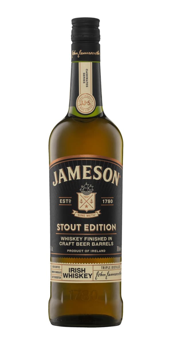 Garrafa de Jameson Caskmates Stout Edition