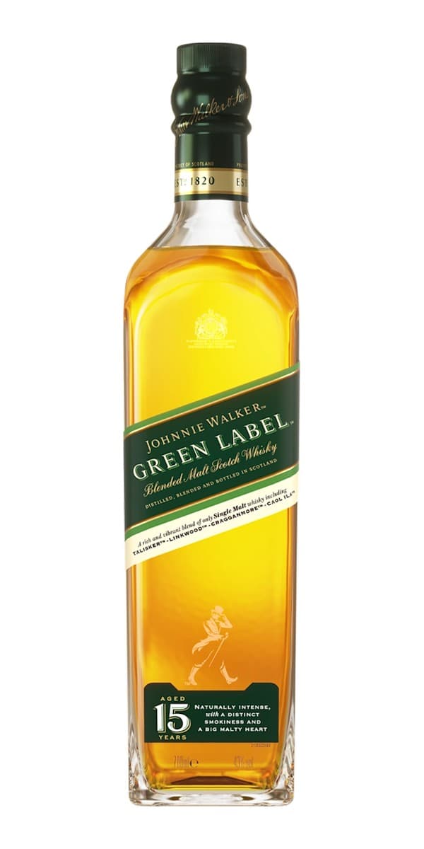 Garrafa de Johnnie Walker Green Label 15 anos
