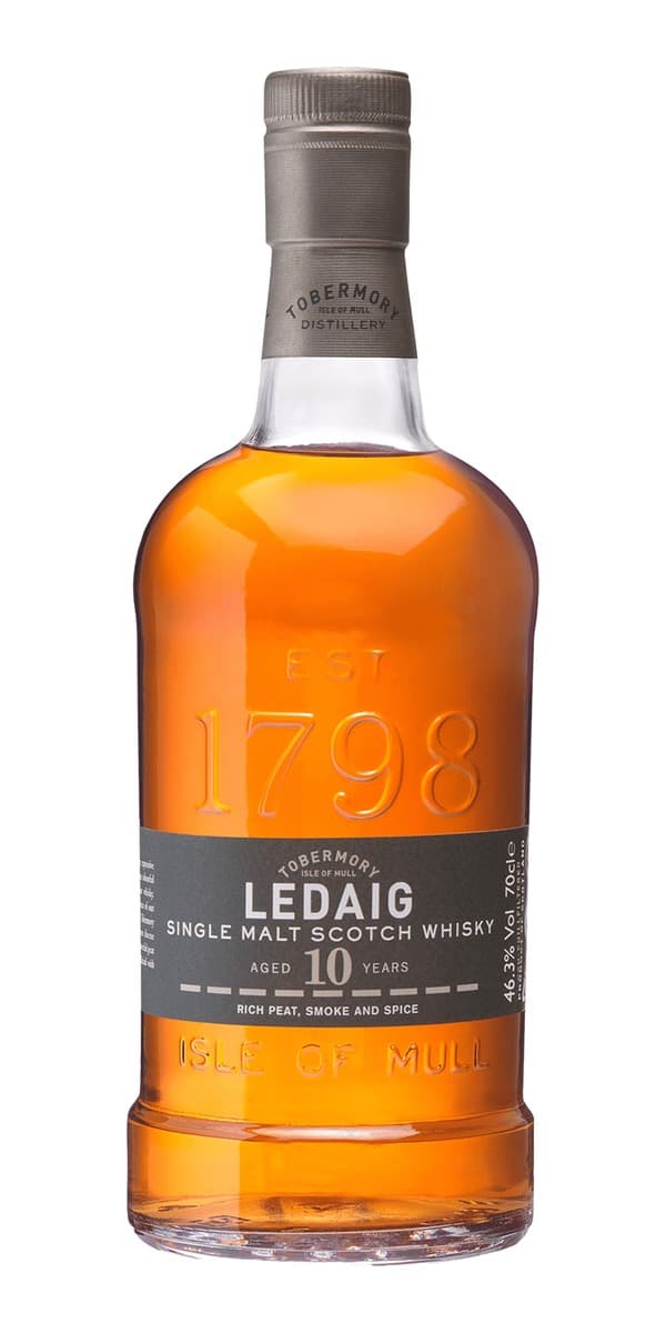 Garrafa de Ledaig 10 anos