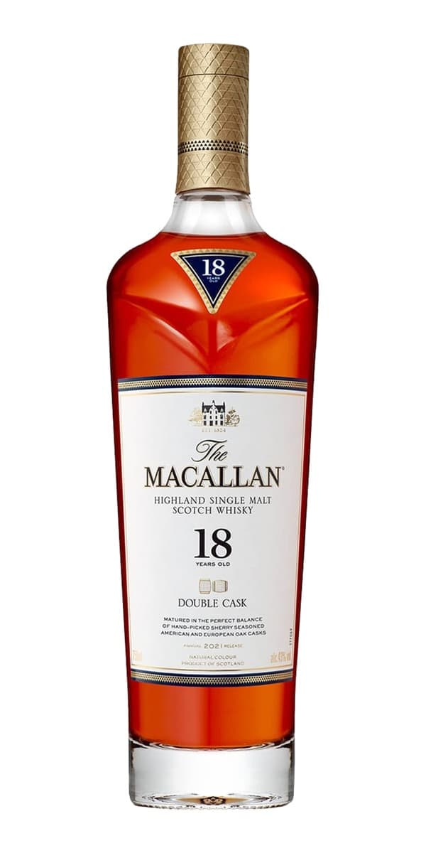 Garrafa de The Macallan 18 anos Double Cask