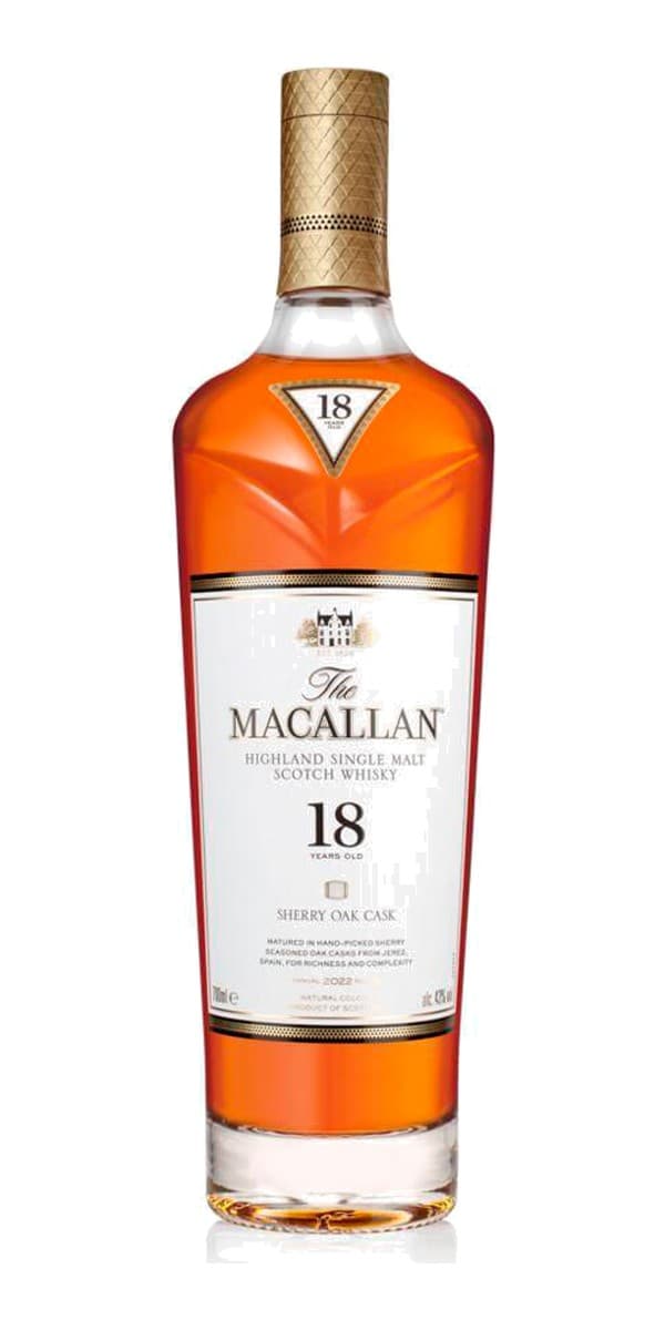 Garrafa de The Macallan 18 anos Sherry Oak