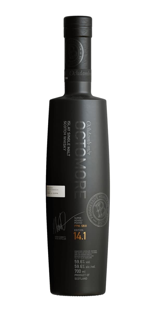 Garrafa de Bruichladdich Octomore 14.1 (edição 2023)