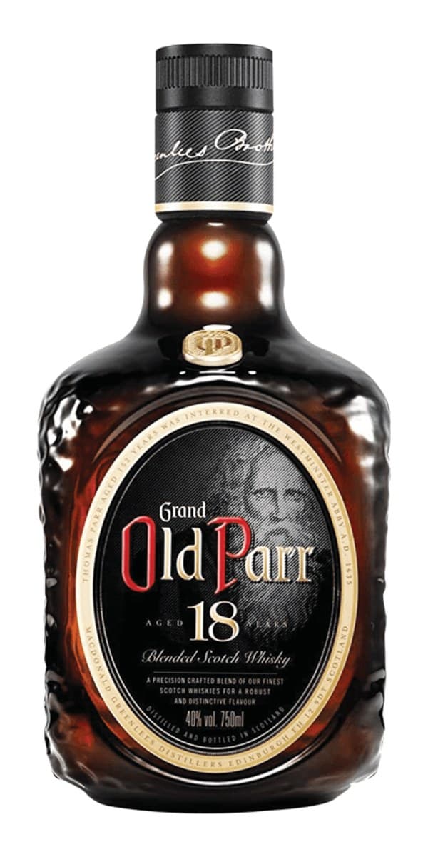 Garrafa de Grand Old Parr 18 anos