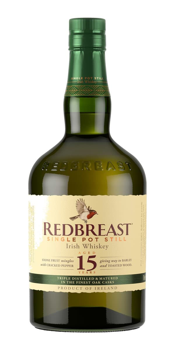 Garrafa de Redbreast 15 anos