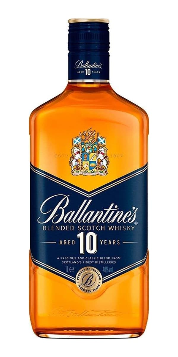 Garrafa de Ballantine's 10 anos