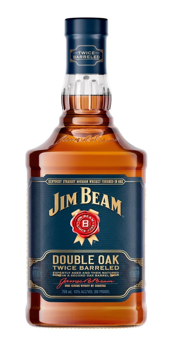 Garrafa de Jim Beam Double Oak