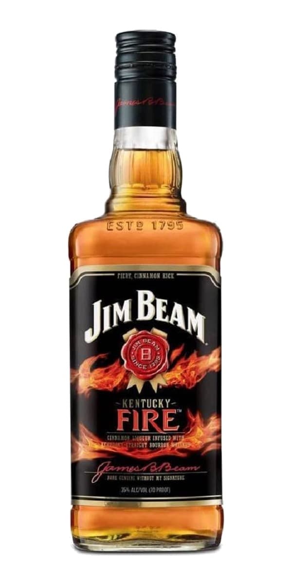 Garrafa de Jim Beam Kentucky Fire