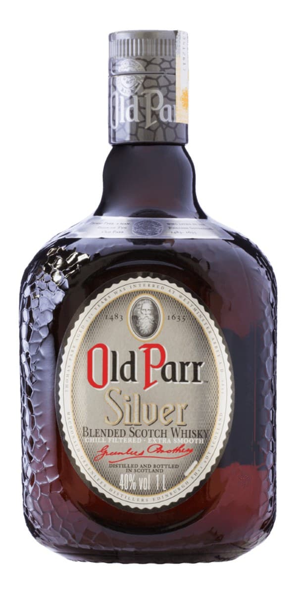 Garrafa de Old Parr Silver